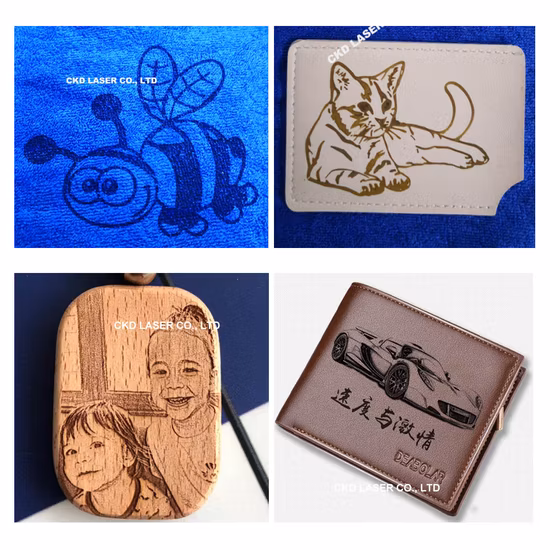 Qbcode C シリーズ CO2 レーザー彫刻マーキングマシン CE 付き、紙、革、プラスチック、木材、竹用